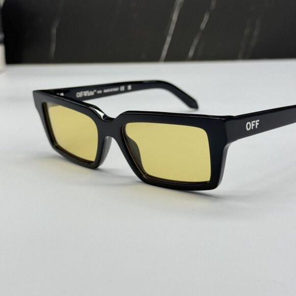 NEW OFF-WHITE OERI13A WARREN 1018 SUNGLASSES UNISEX SQUARE HAVANA EYEWEAR - Picture 4 of 9